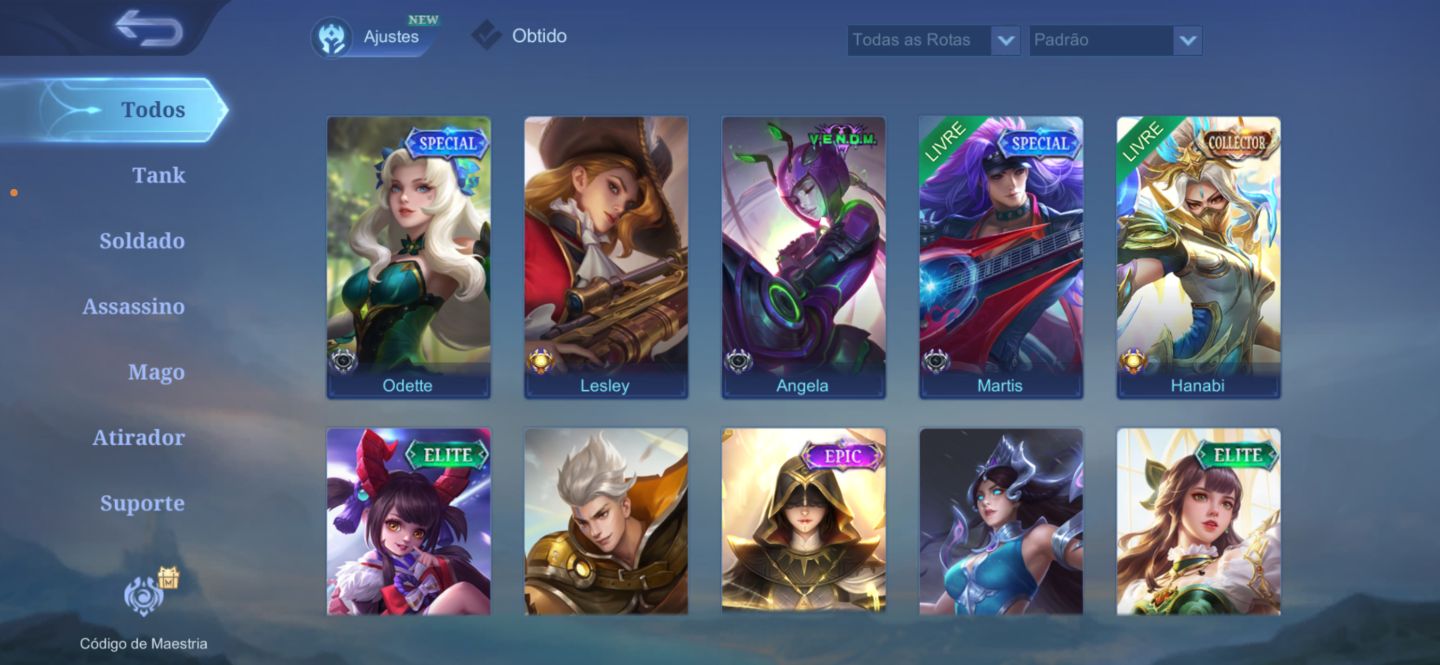 Conta MLBB | Hanabi Collector + Karina KOF + 3 Luckybox
