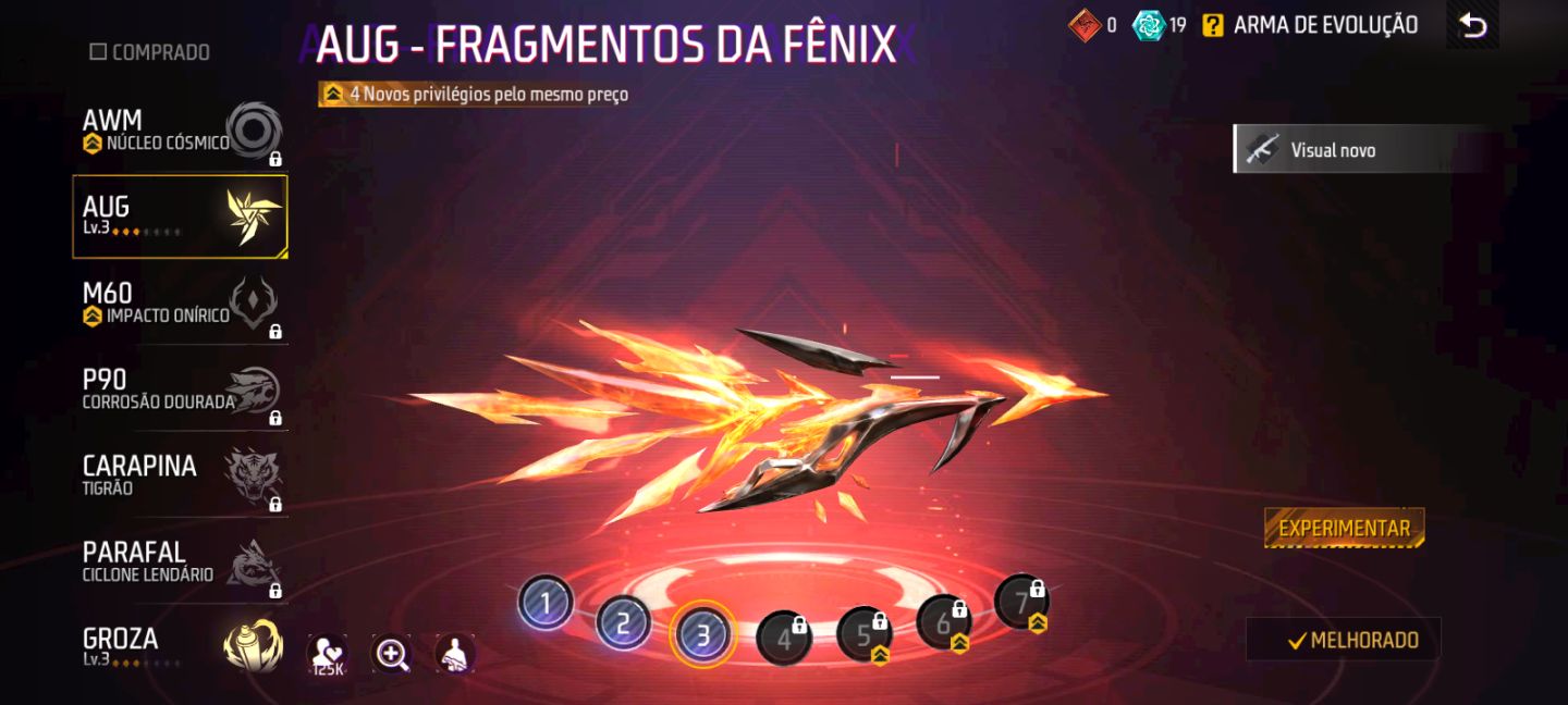 Conta lendária free fire