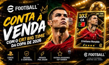 Conta efootball com cr7 big time