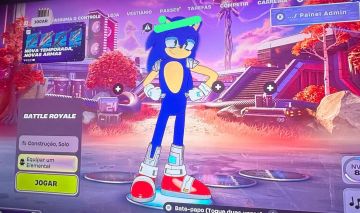 Conta de fortnite com skin do Sonic