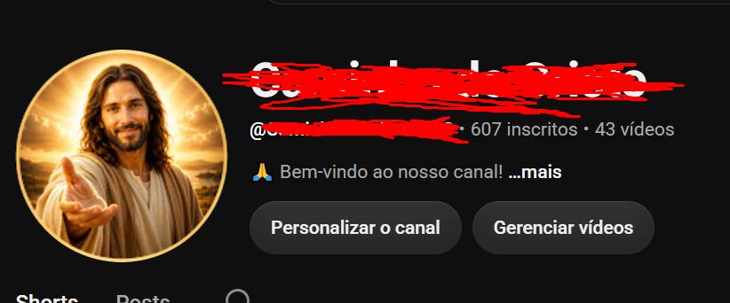 Canal no Youtube com 1300 Inscritos Recursos Avançado Ativado! Historico Canal