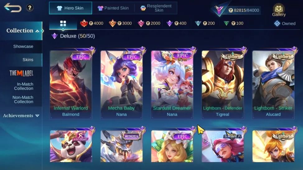 344 SKINS - 4 ZODIAC - FULL HEROIS E EMBLEMAS