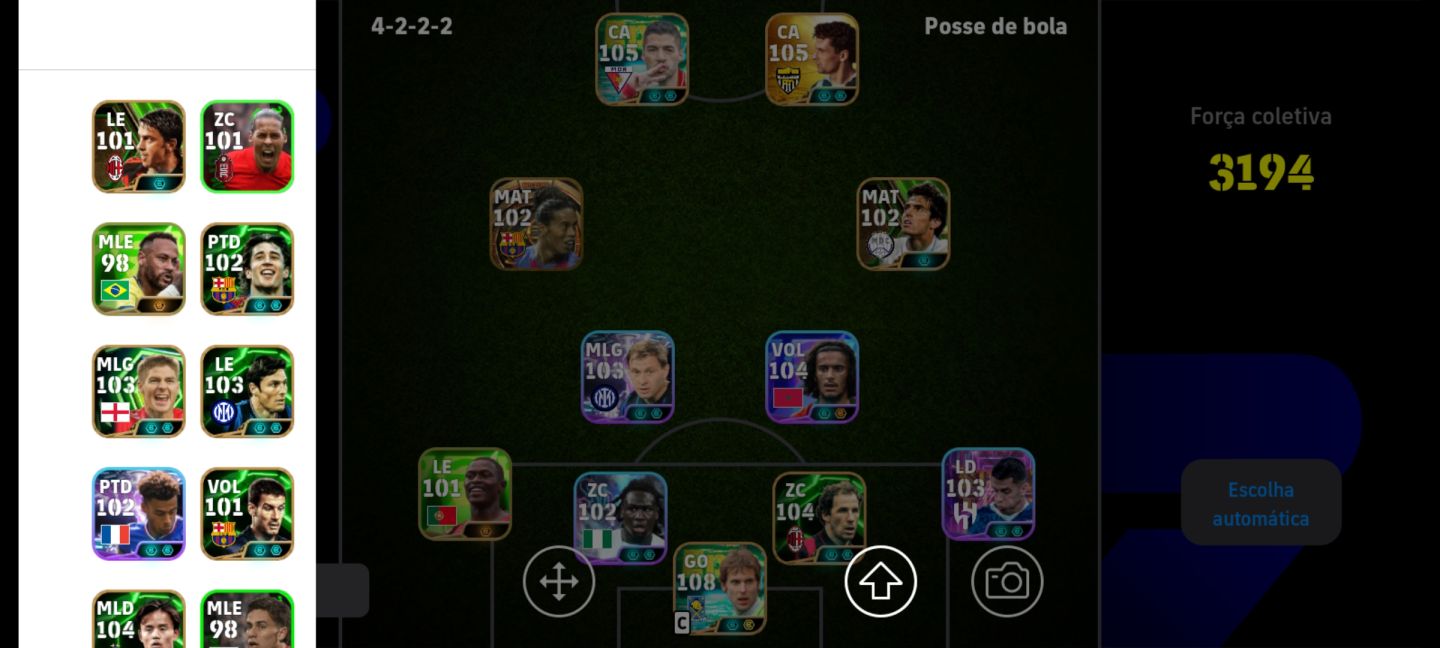 Conta de efootbol com Peter check 108