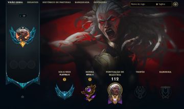 CONTA PLATINA 2 / AMBESSA ESCOLHIDA DO LOBO / 13 SKINS / YORICK ARCO CELESTE