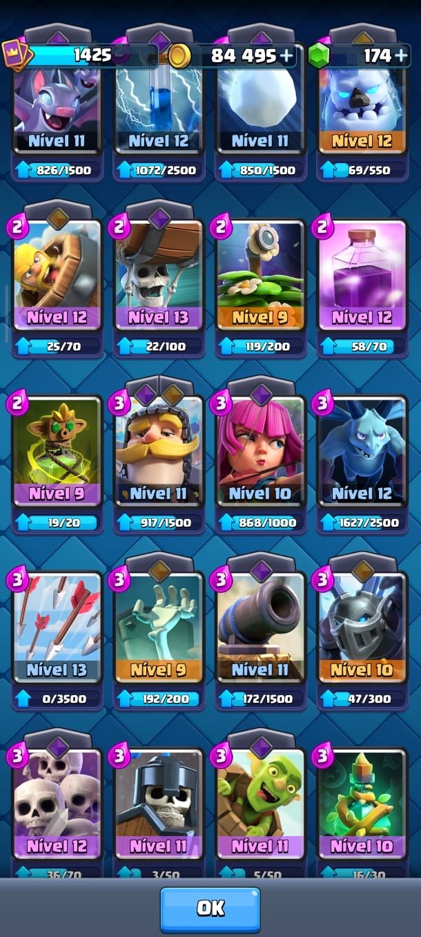 CONTA CLASH ROYALE 10.114 TROFÉUS | LVL 13 |