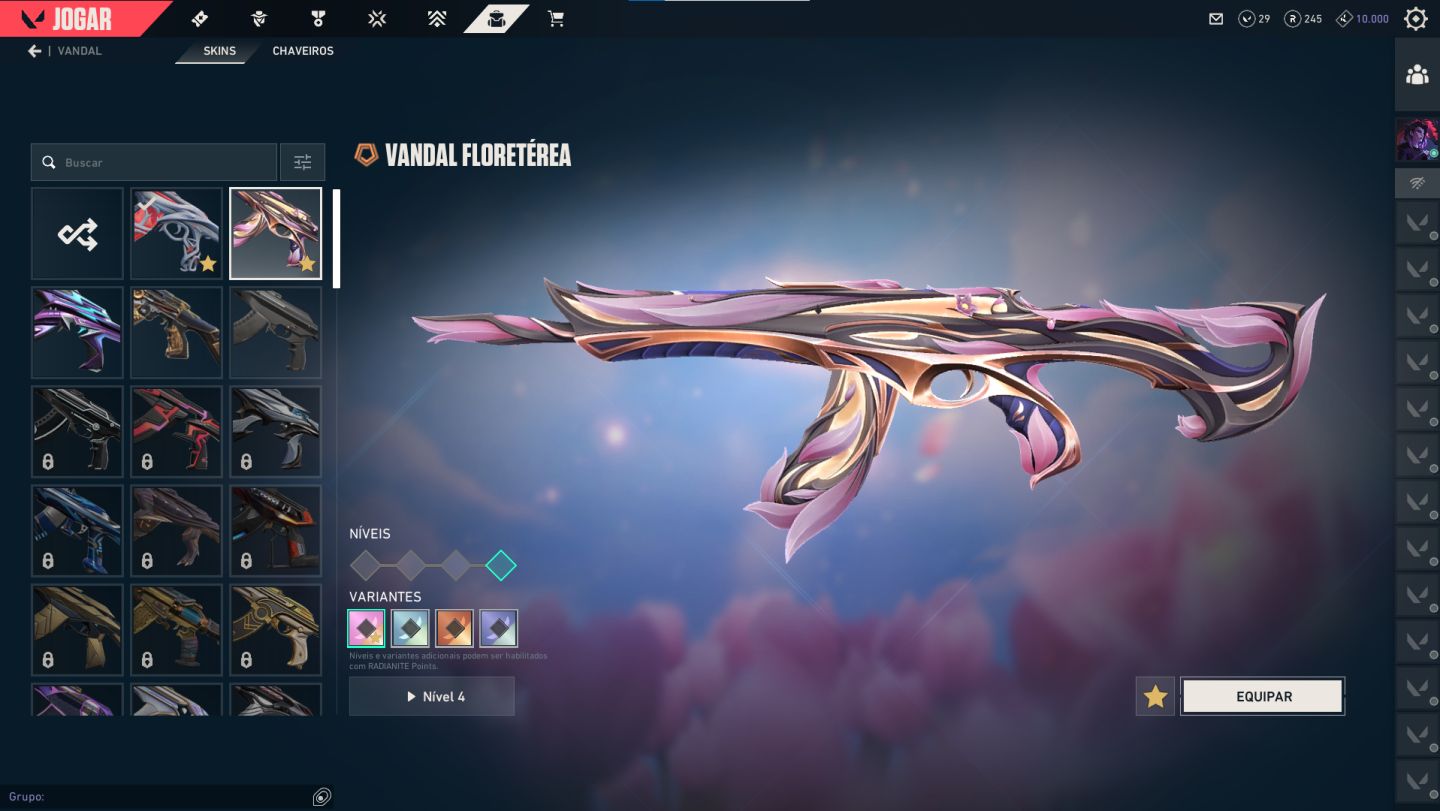 Conta Valorant Gold 3 Com Varias Skins TOPS DE TRYHARD