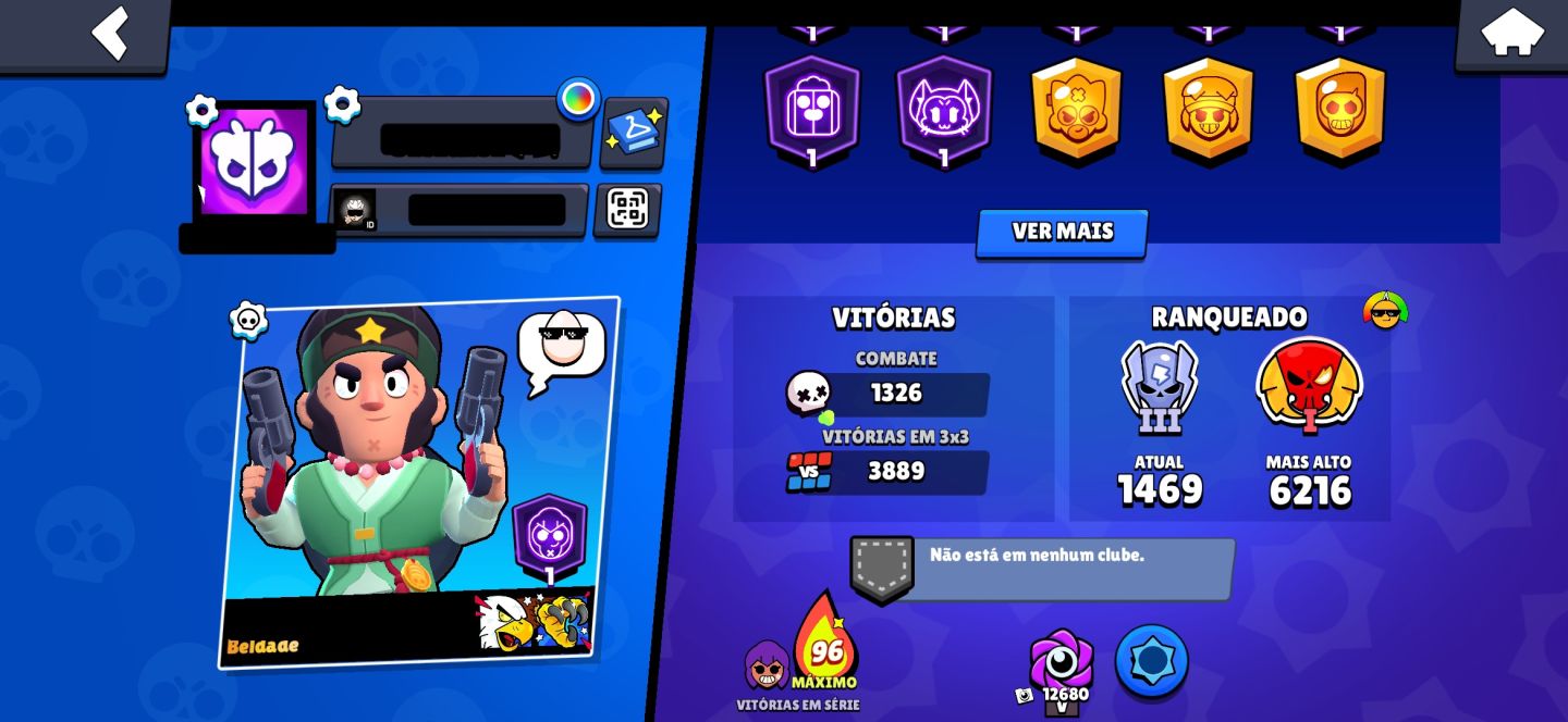 CONTA BRAWL STARS TOP
