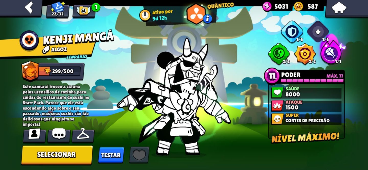 Conta BrawlStars ENDGAME - 50 LVL 11 - 300 SKINS - FULL BUFFIES - Passe Ativo