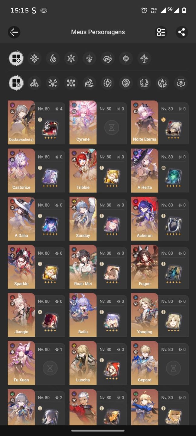 Conta Genshin + Star Rail e Zzz
