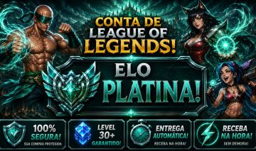 [Entrega Automática] Conta Lol Platina, 42 Skins, Upada À Mão, 7K Ea, 100%Segura