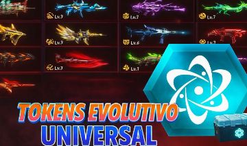 [BARATO] TOKENS UNIVERSAL DE ARMA EVOLUTIVA FREE FIRE - VIA ID TOKEN EVOLUTIVO