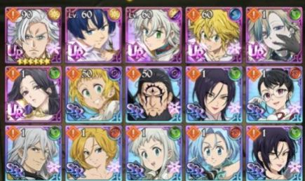 7DS GC Contas Iniciais Reroll (Meliodas Nêmesis / Gawain / Tristan)+2 BAU UR