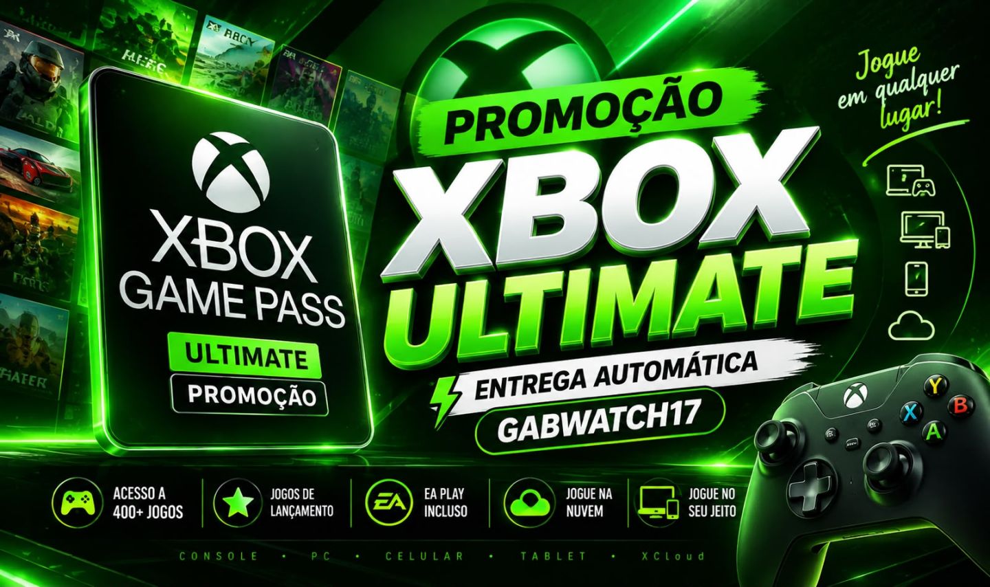 XBOX GAMEPASS ULTIMATE CONTA PRIVADA (CONSOLE, TV, XCLOUD)+ (ENTREGA AUTOMÁTICA)