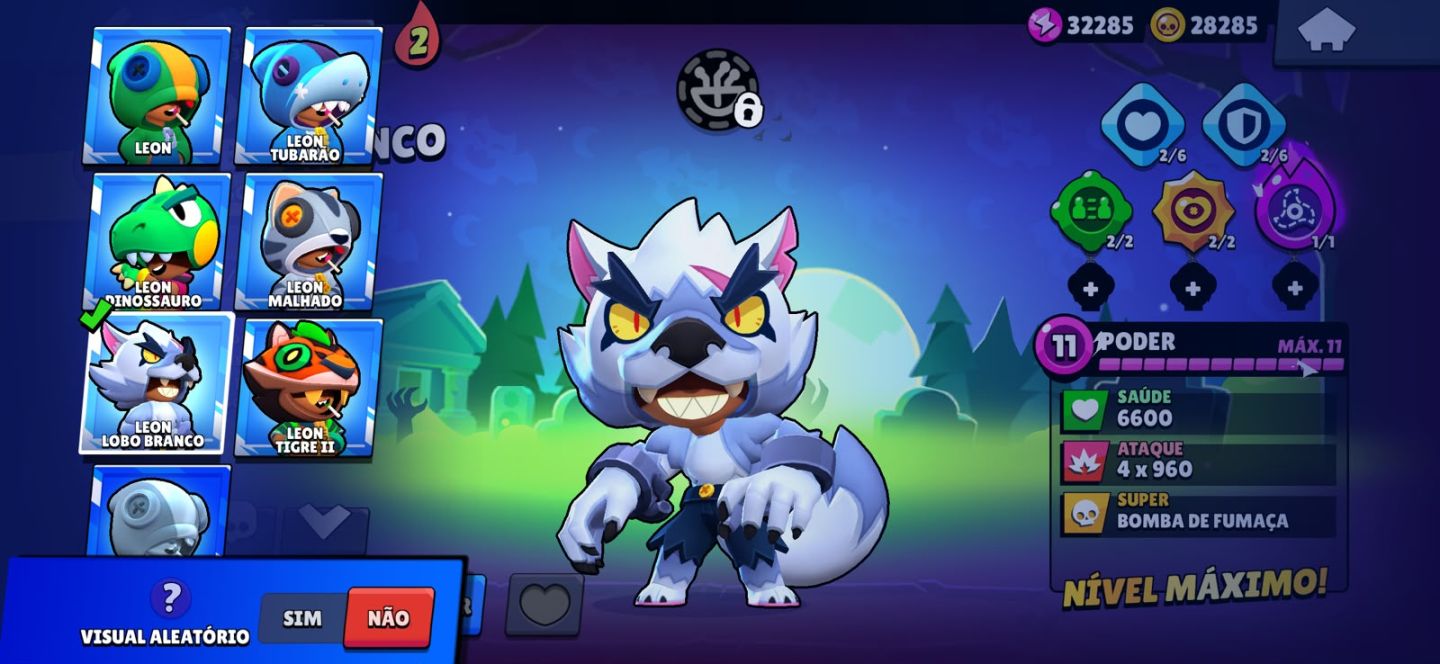 Conta de brawl antiga e com muitas skins e brawlers