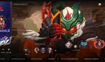 Conta wildrift que já foi Chall, com algumas skins