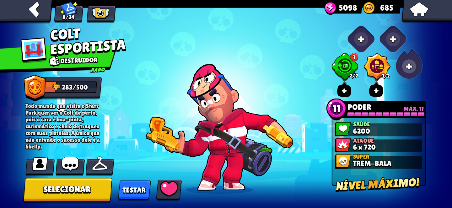 CONTA BRAWL STARS RARA (CRIADA EM 2020) 13.3K TROFÉUS | 112 SKINS