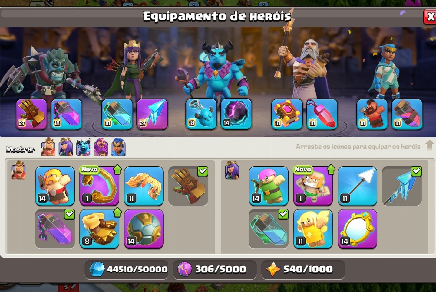 Contas baratas CoC