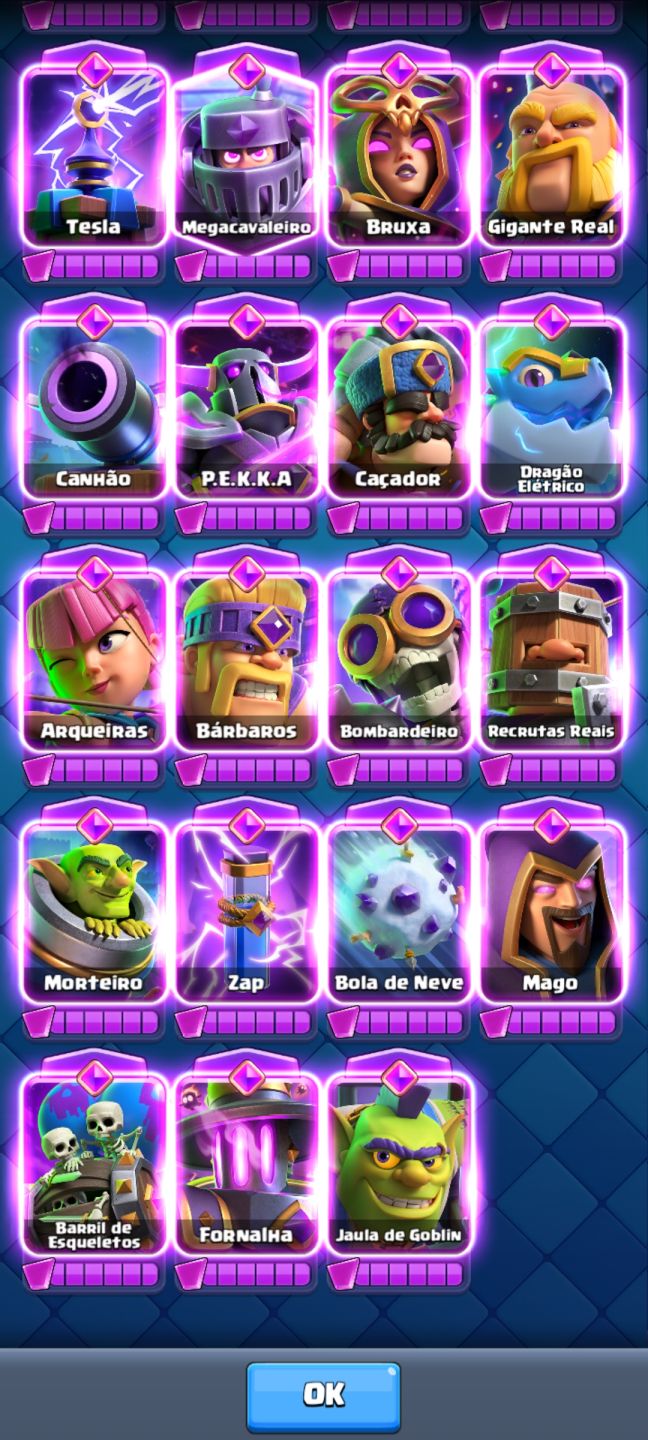 [IMPERDÍVEL] CONTA CLASH ROYALE COM 2 DECKS FULL 16 [12K troféus]