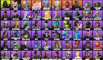 Conta Fortnite INSANA 82 Skins | Darth Vader, Vegeta, Eren + 8 Pagas