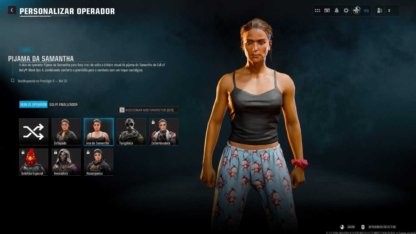Conta warzone com muitas skins