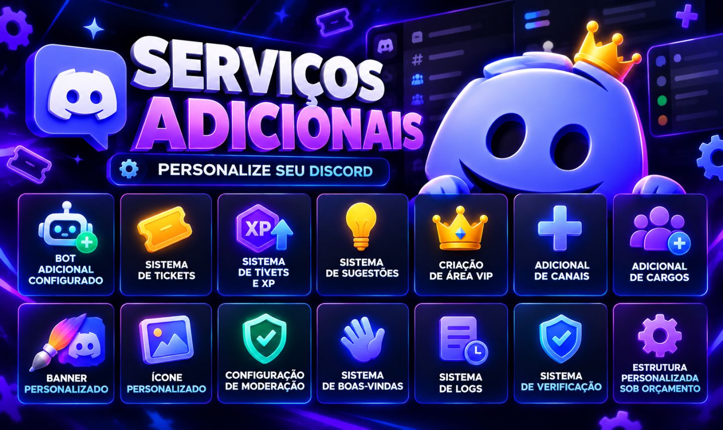 CRIAÇÃO DE SERVIDOR DISCORD PROFISSIONAL