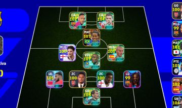 CONTA EFOOTBALL COM RONALDINHO 107 E MAKELELÉ 107