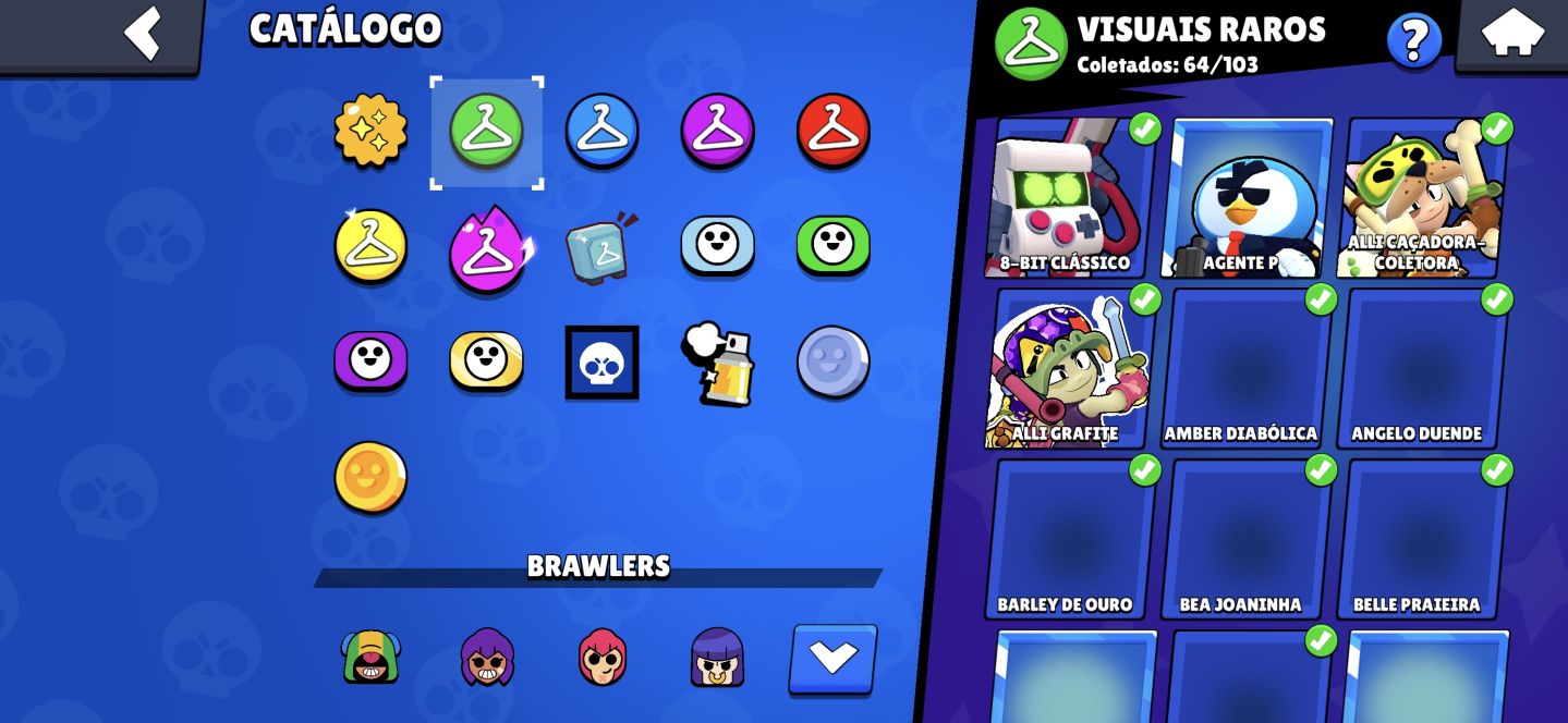 Conta de Brawl stars completa com 99 brawlers e muitas skins