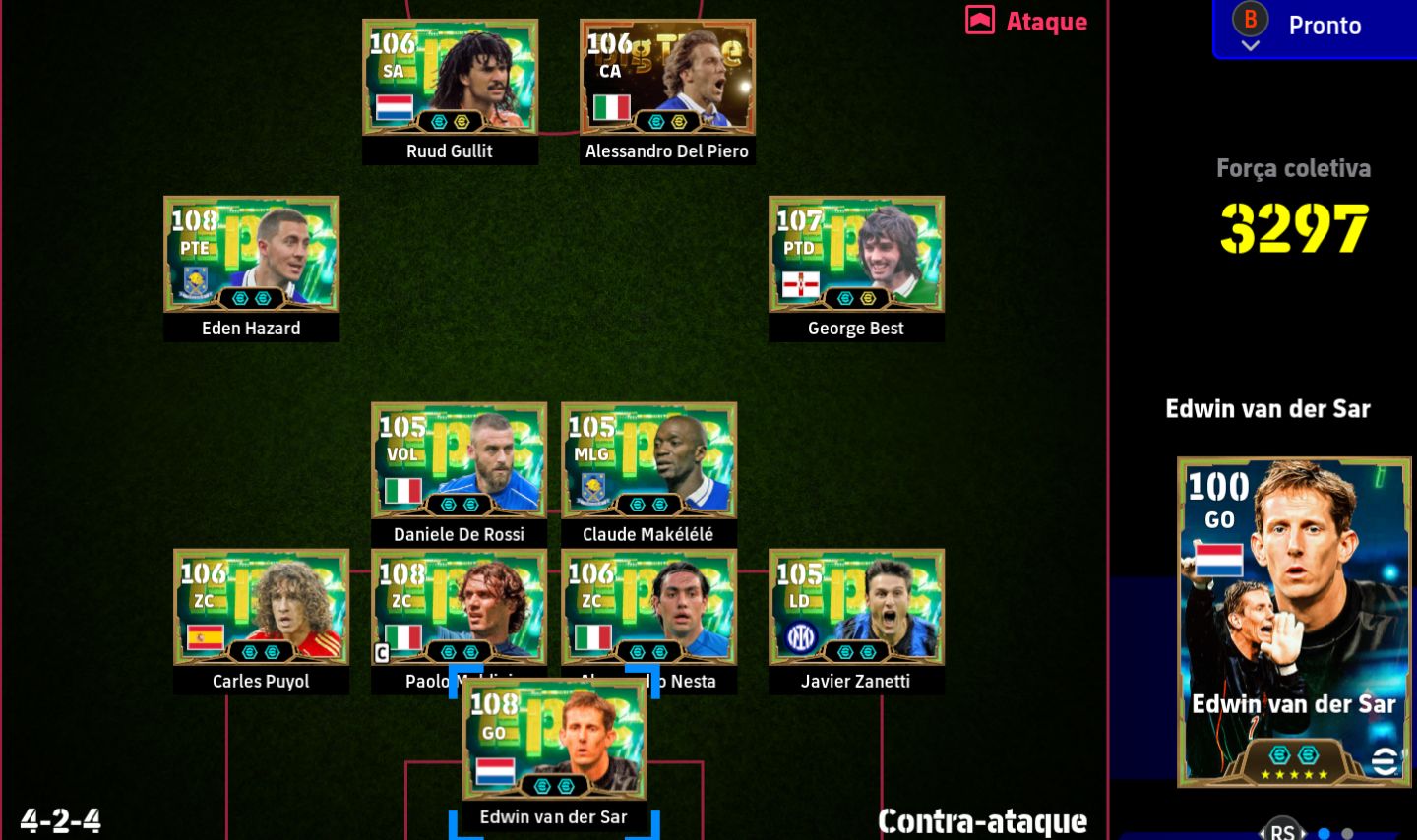 CONTA EFOOTBALL STEAM META 3300 DE FORÇA