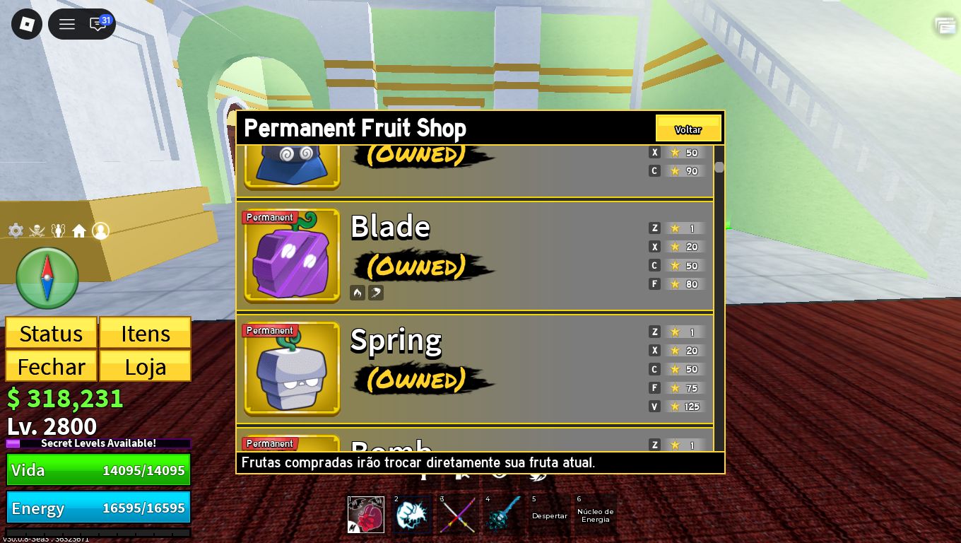 CONTA BLOX FRUITS + KING LEGACY | LVL 2800 + 5M BOUNTY + BUDDHA PERM E MAIS!!