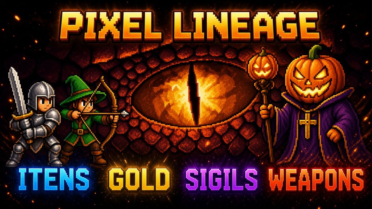 Pixel Lineage - Itens/Hearts/Relics/Golds