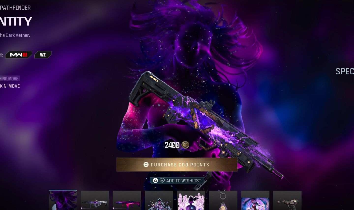 CONTA COD WARZONE/MW3, ETC. SKINS A ENTIDADE E A DLC NOIVA.