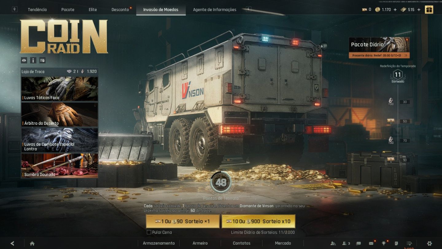 Conta do Arena Breakout infinite 562M