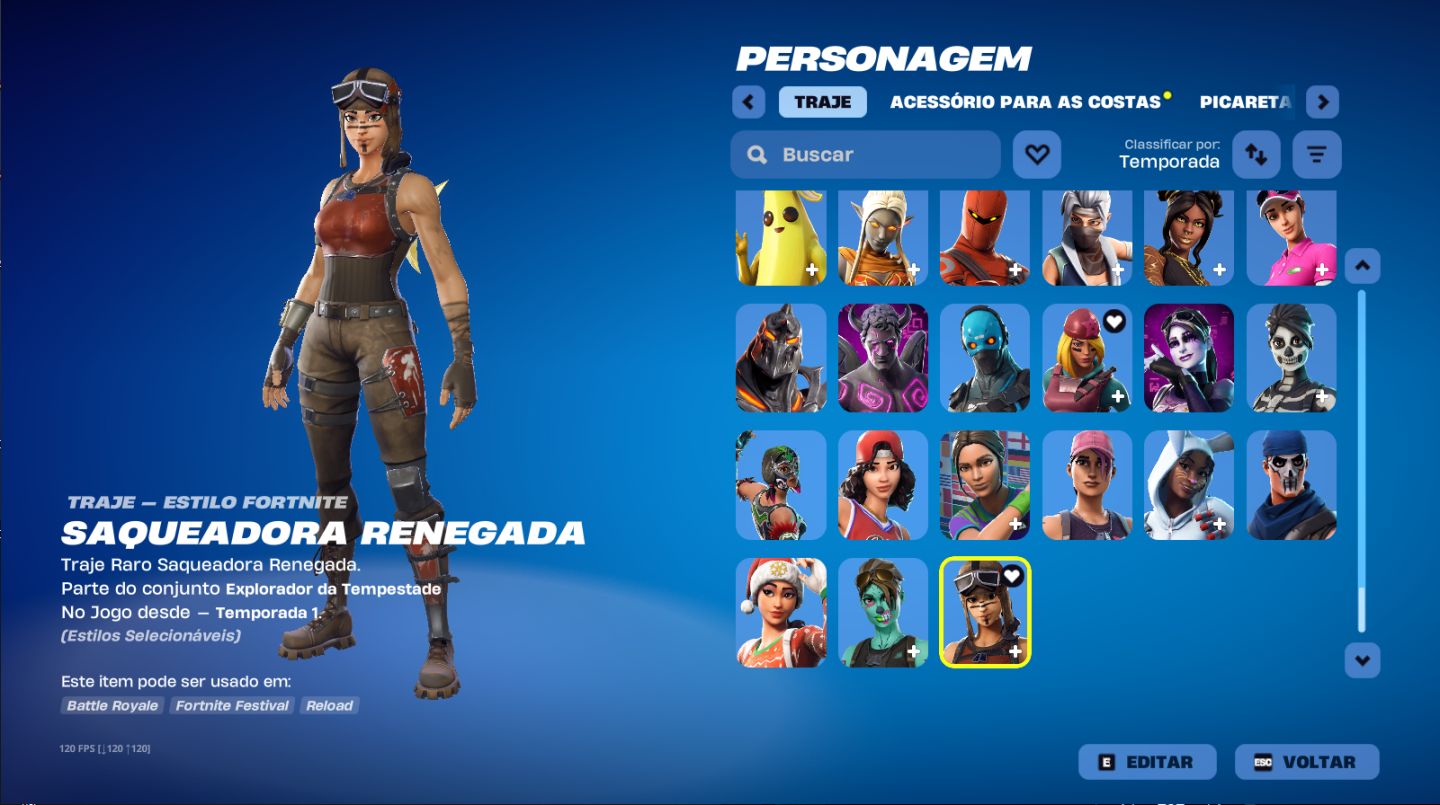 Conta fortnite og