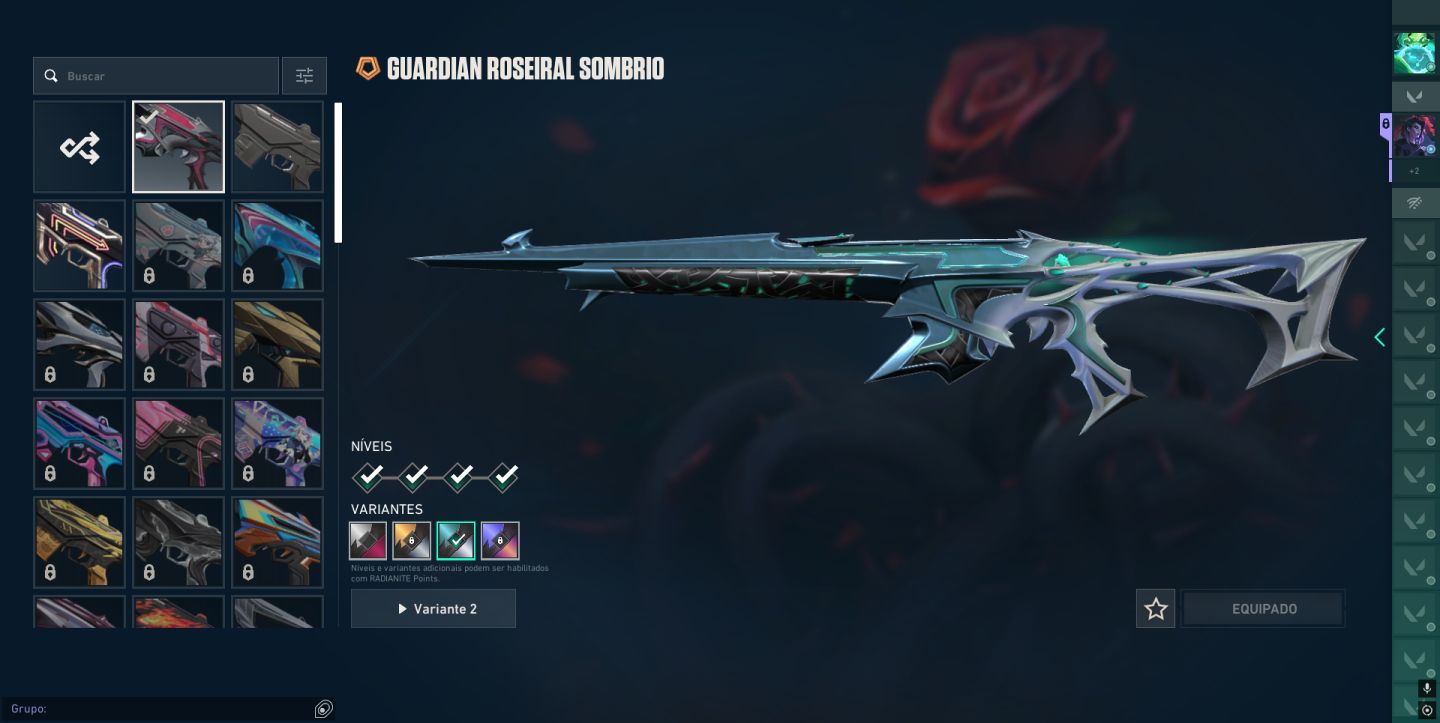 Conta de valorant com varias skins
