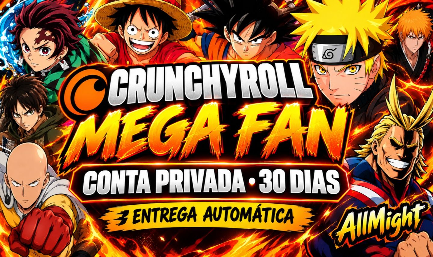 Crunchyroll Mega Fan 30D | PERFIL PRIVADO
