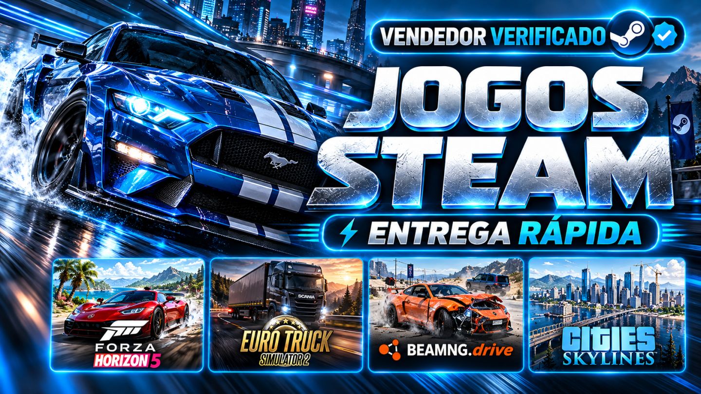 JOGOS STEAM | CORRIDA + SIMULAÇÃO + COMBOS | PC | ENTREGA RÁPIDA