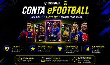 Conta Efootball mobile com 750 moedas