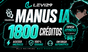 (MAIS BARATO) CONTA MANUS IA 1800 CRÉDITOS | ENTREGA AUTOMÁTICA