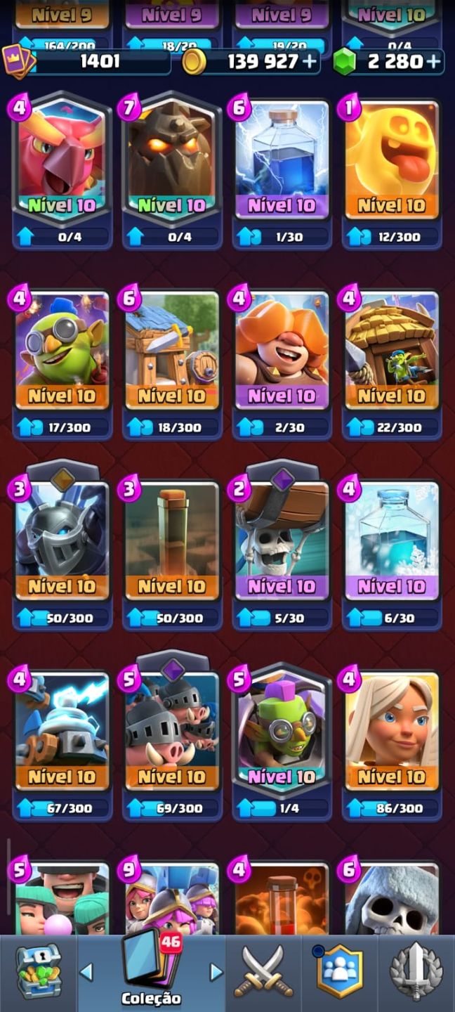 Conta Clash Royale muito boa + novo passe comprado de julho