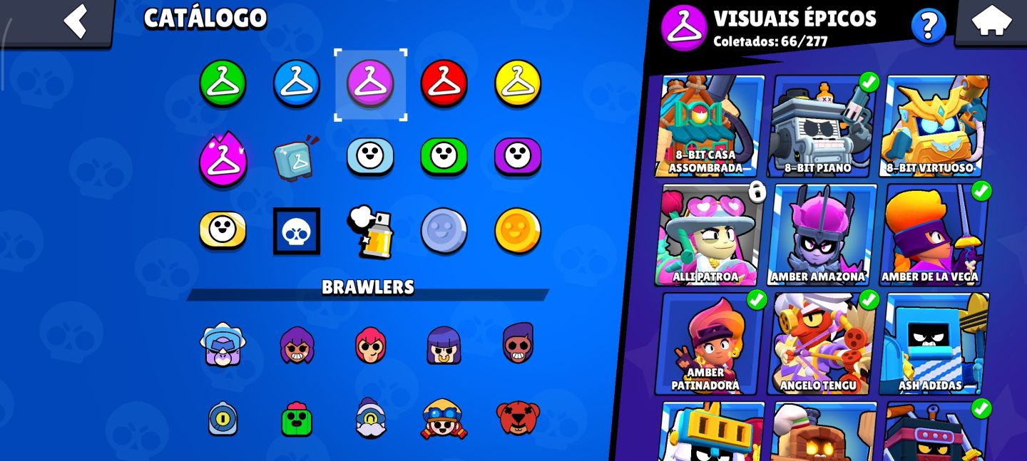 CONTA BRAWL STARS COM 54K TROFÉUS/96 BRAWLERS/ 24 LVL 11/ TROCA DE NOME GRÁTIS