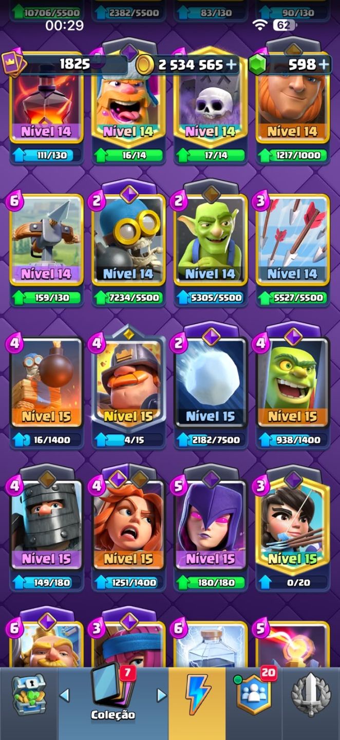 CONTA DE CLASH DE ROYALE DE ALTO NÍVEL À VENDA!
