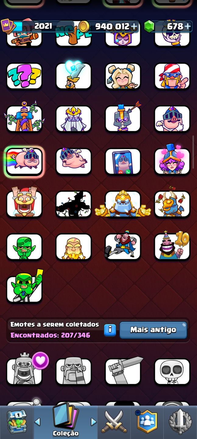 Conta Clash Royale bem encaminhada