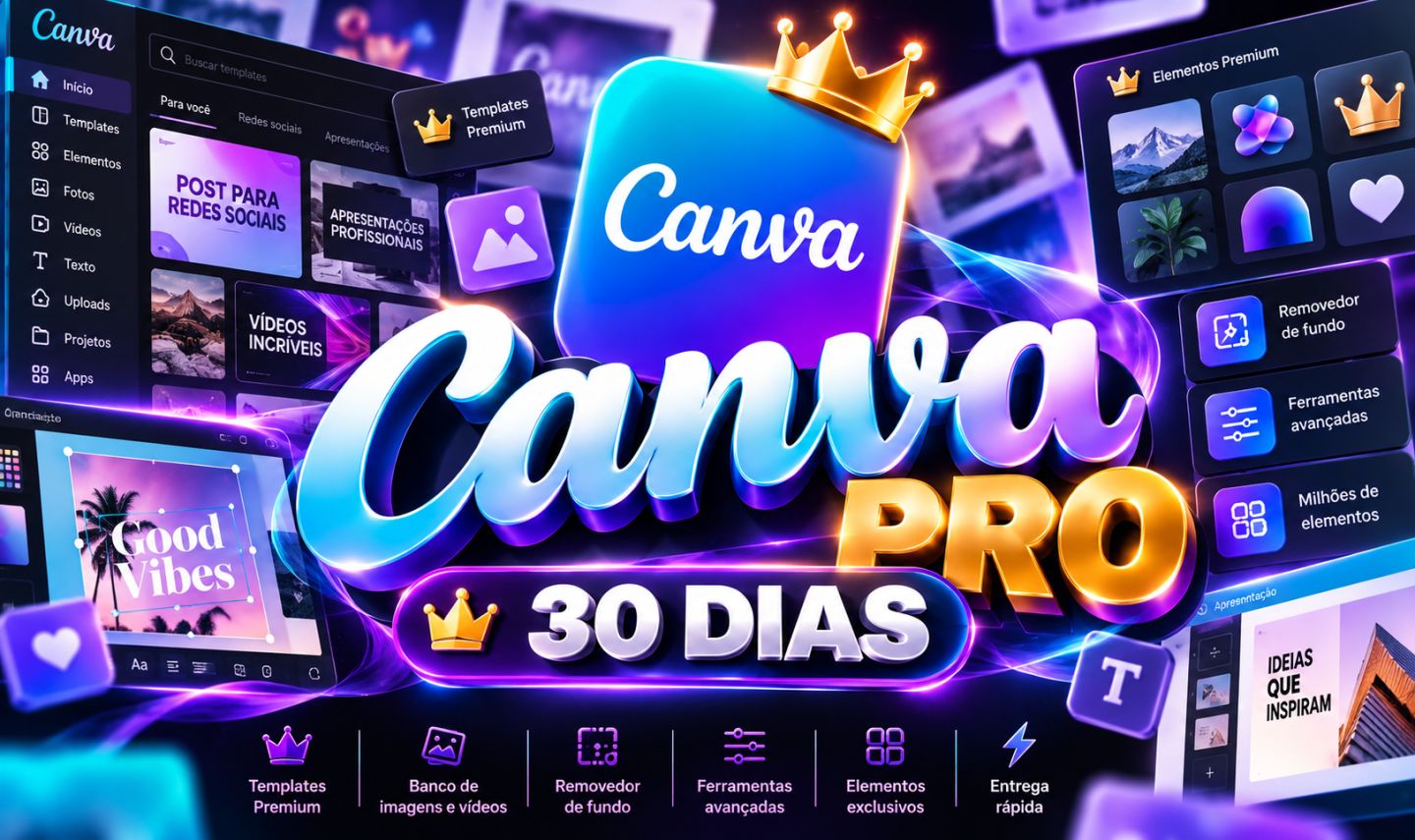 CANVA PRO PLUS IA 30 DIAS NO SEU EMAIL [ENTREGA Rápida]
