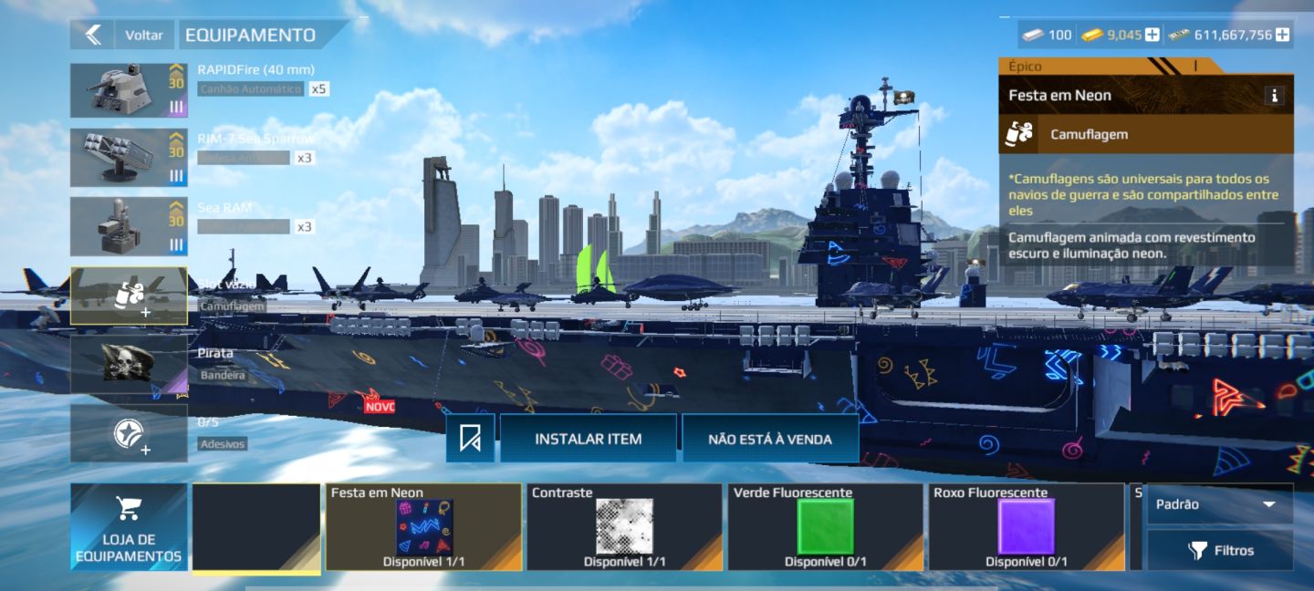 Conta de modern war ship