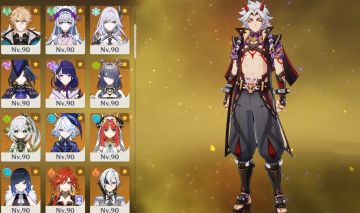 Conta Genshin Impact com ótimo elenco