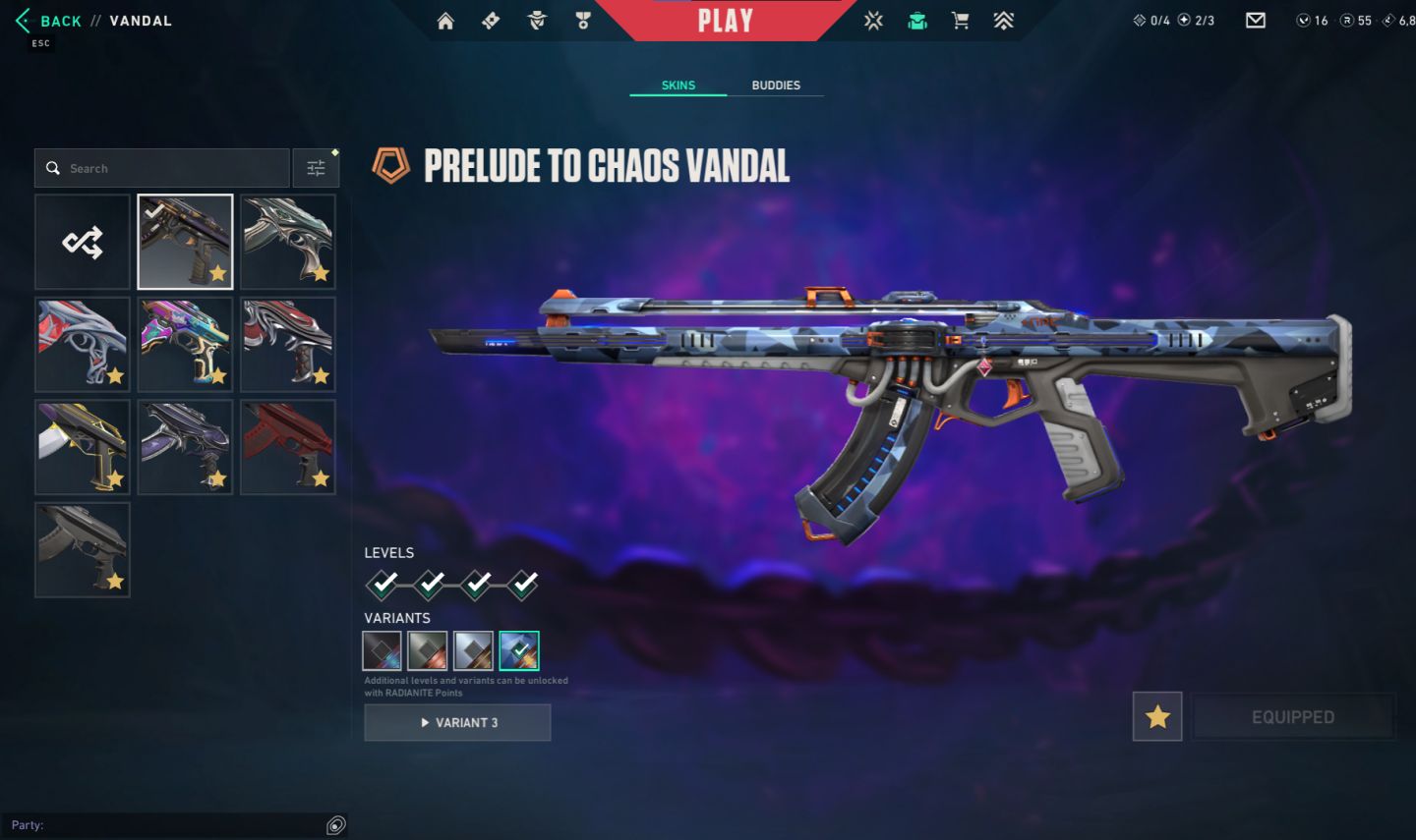 Conta de VALORANT com MUITAS skins (xeno caçadora, prelúdio) R$1400 gastos!