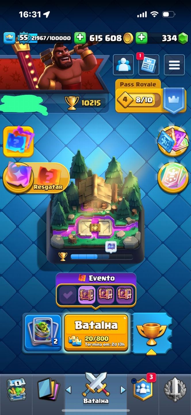 Conta de clash royale