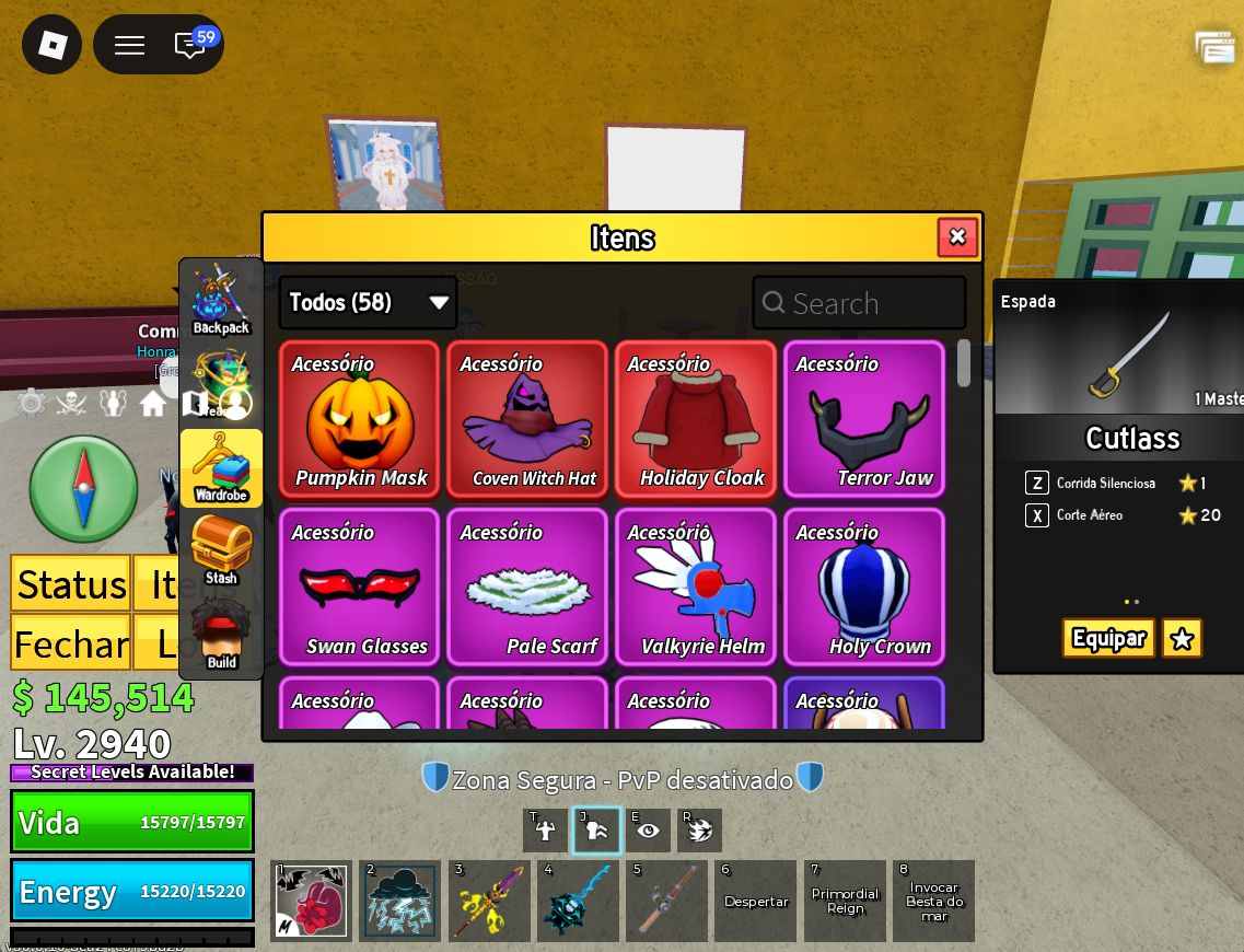 CONTA DE BLOX FRUITS COM DRAGON PERMANENTE NIVEL 2940