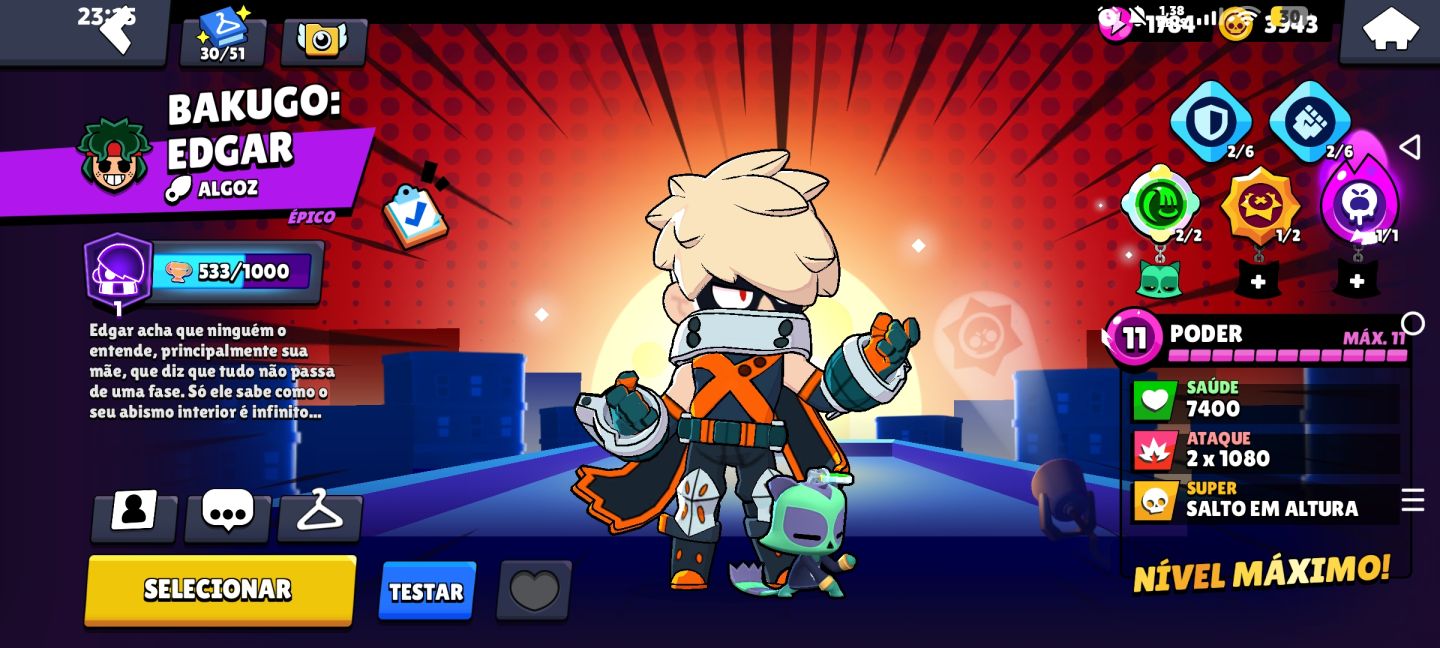 CONTA BRAWL STARS 52.920 TROFÉUS