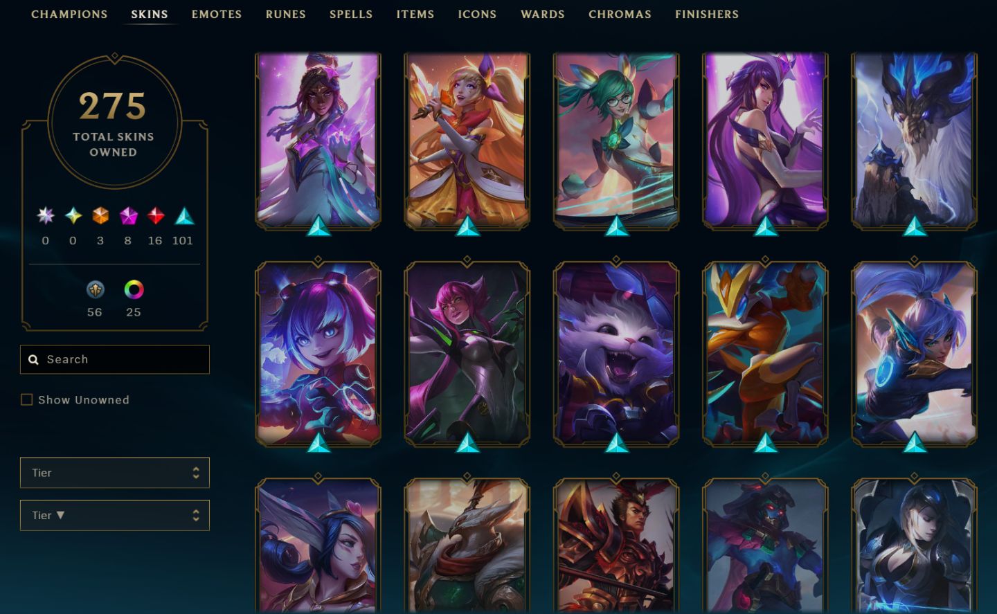 Prata - mmr de Platina - lv292 - 3 skin ultimate, 10 anos de conta